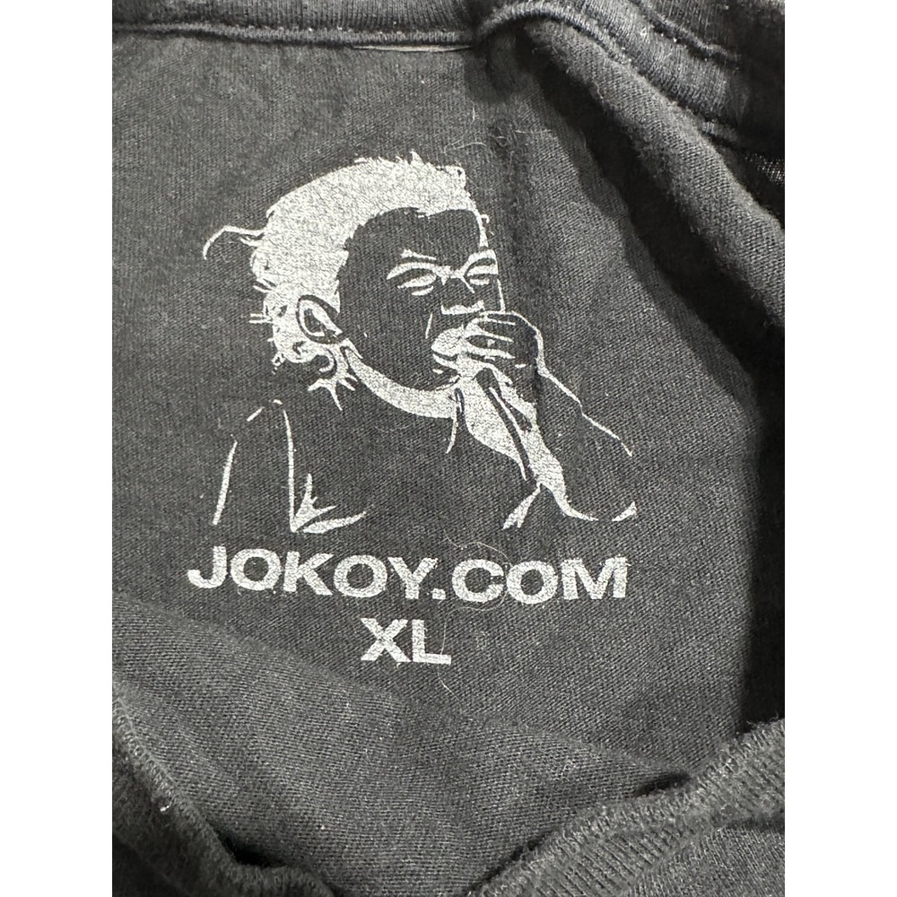 JOKOY T-Shirt Men's Size XL Black Short Sleeve Crew Neck JK Front Logo - Picture 3 of 7